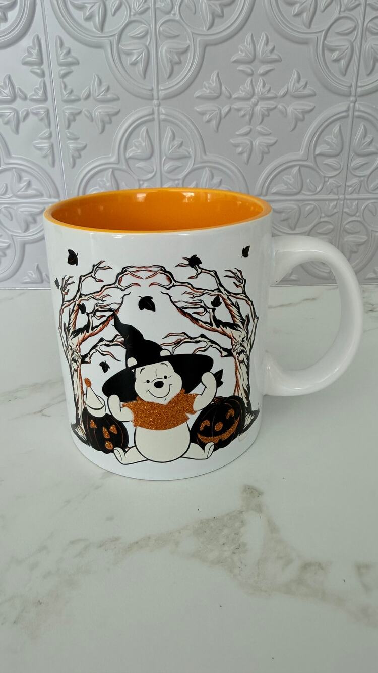 Disney Winnie the Pooh Halloween Witch "BOO!" Ceramic Mug 20oz NWT